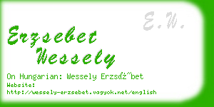 erzsebet wessely business card